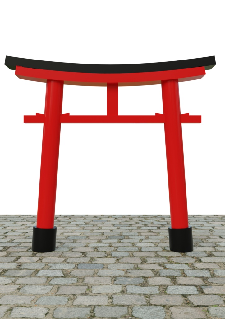 鳥居 9種類セット fbx版