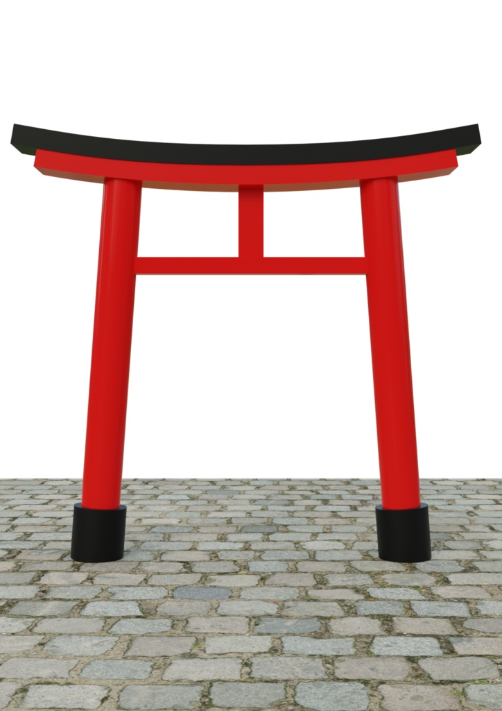 鳥居 9種類セット fbx版