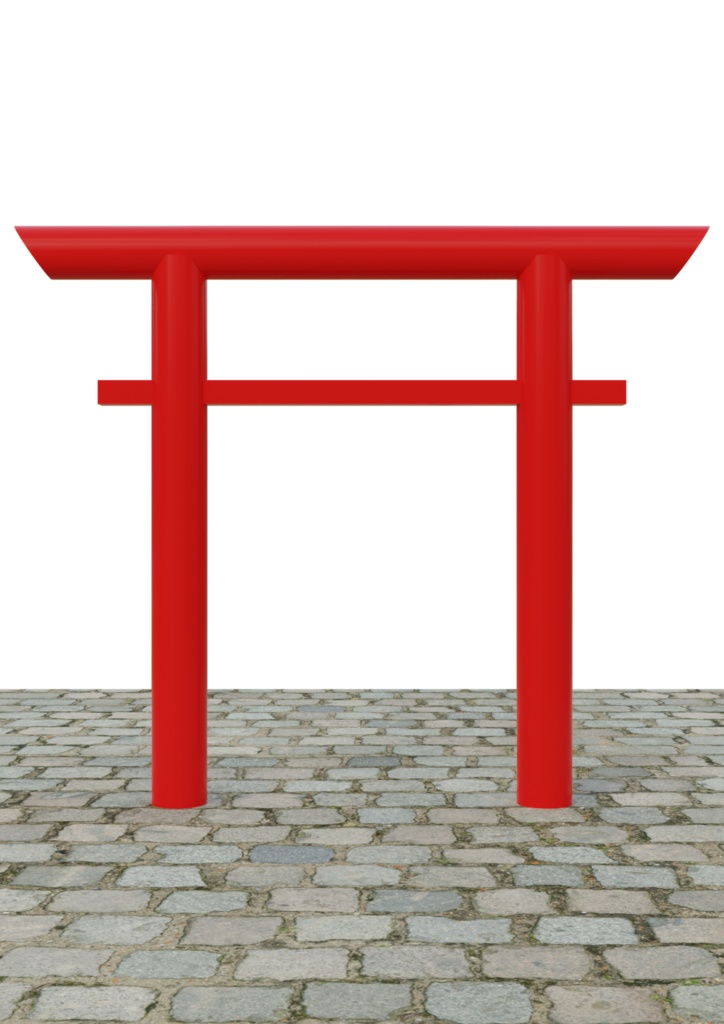 鳥居 9種類セット fbx版