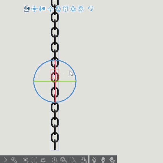 一つずつ動かせるチェーン fbx(クリスタ用)