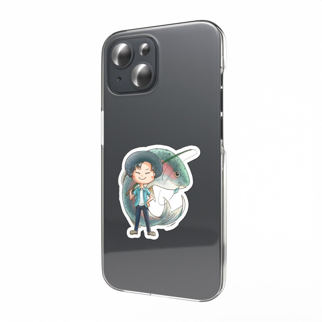 ニジマス釣り男子