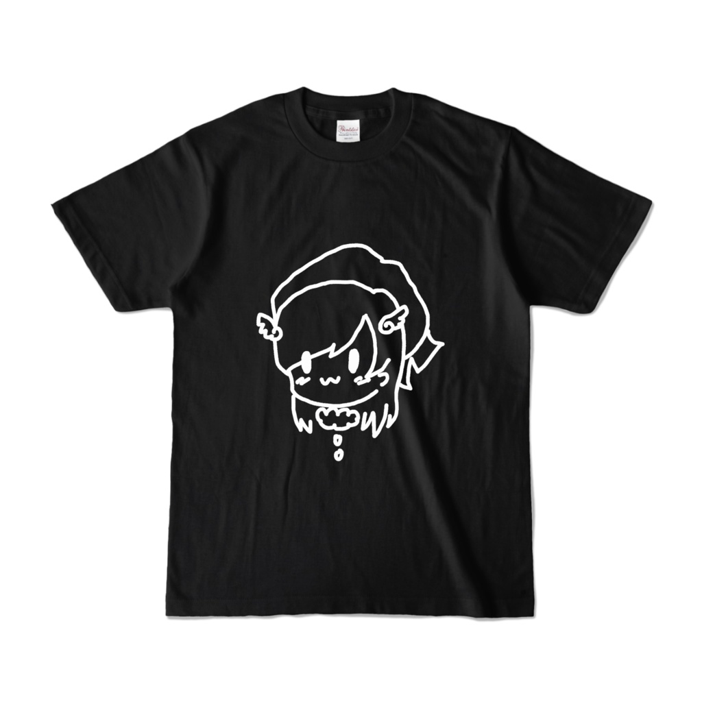 ゆるむーんTシャツ黒(大)