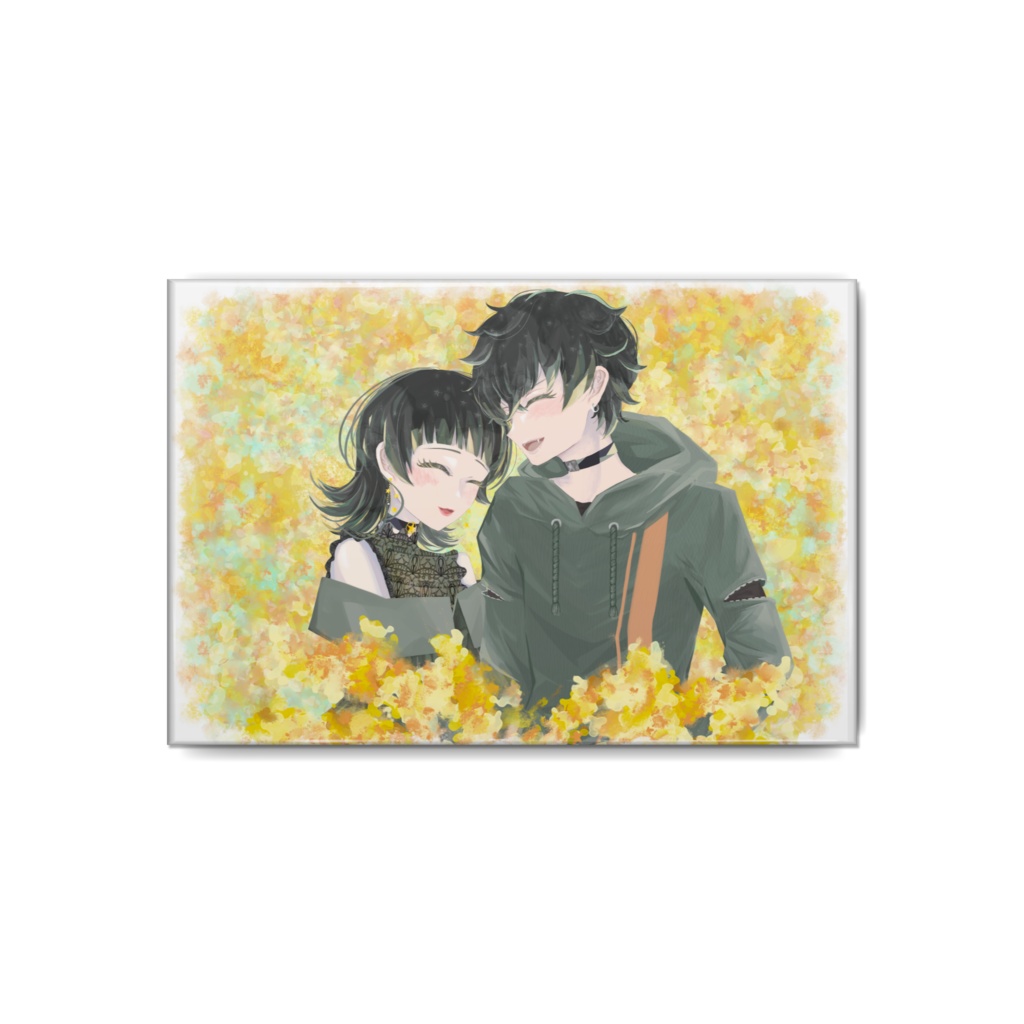 缶バッジ【双子の肖像『金木犀の語らい』】