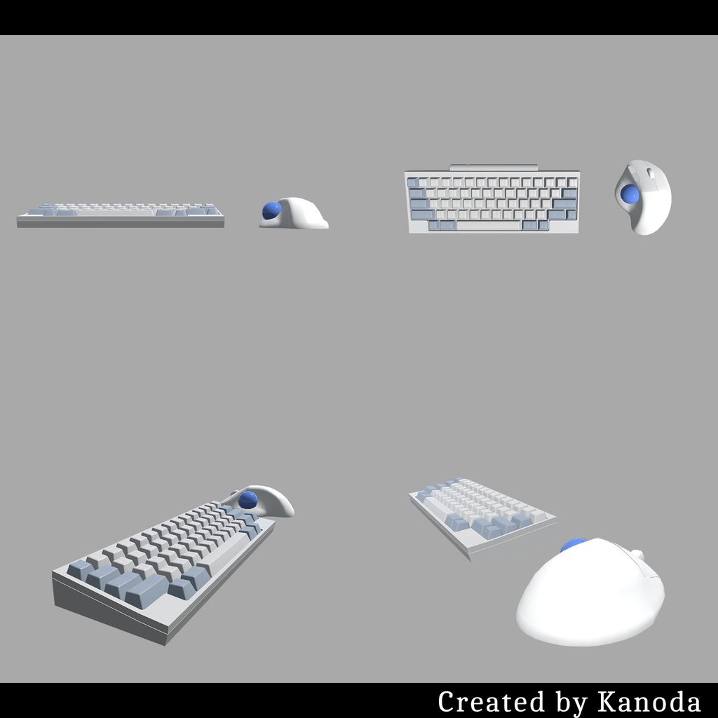 【VRChatワールド用】普通のキーボードとマウス
