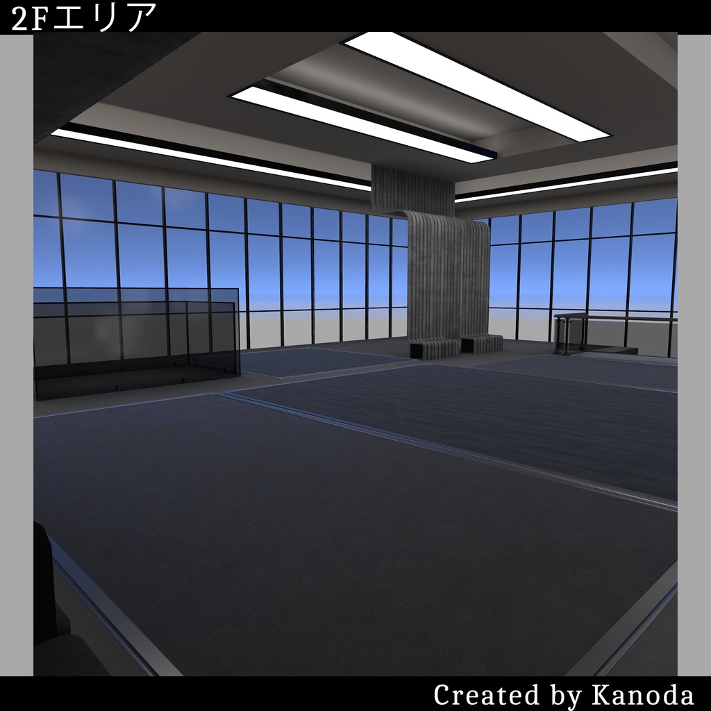 【VRChatワールド】鹿野線地下列車八号駅ビルー階層レンタル