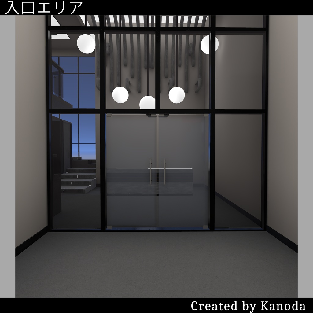 【VRChatワールド】鹿野線地下列車八号駅ビルー階層レンタル