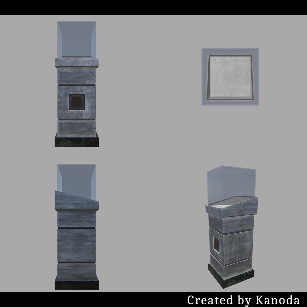 【VRChatワールド用】普通の展示ケース