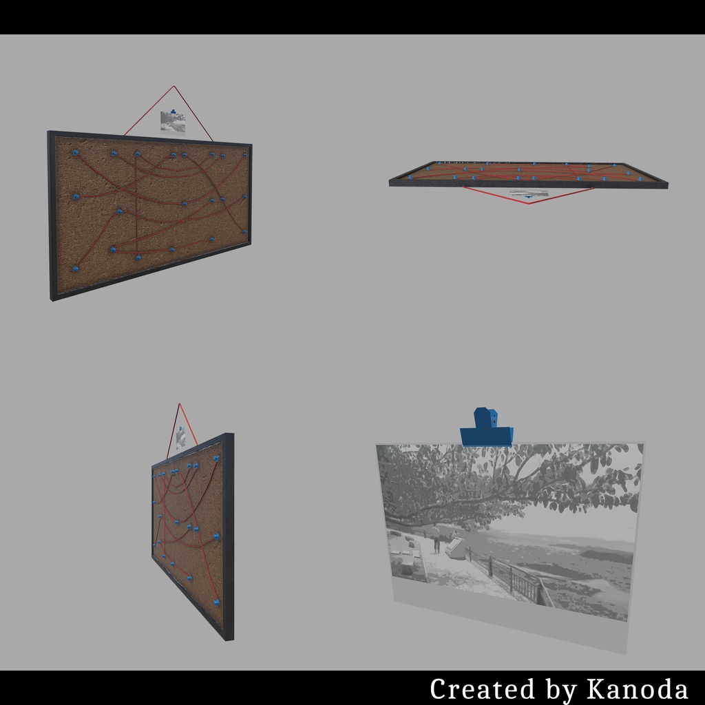 【VRChatワールド用】普通の写真展示板