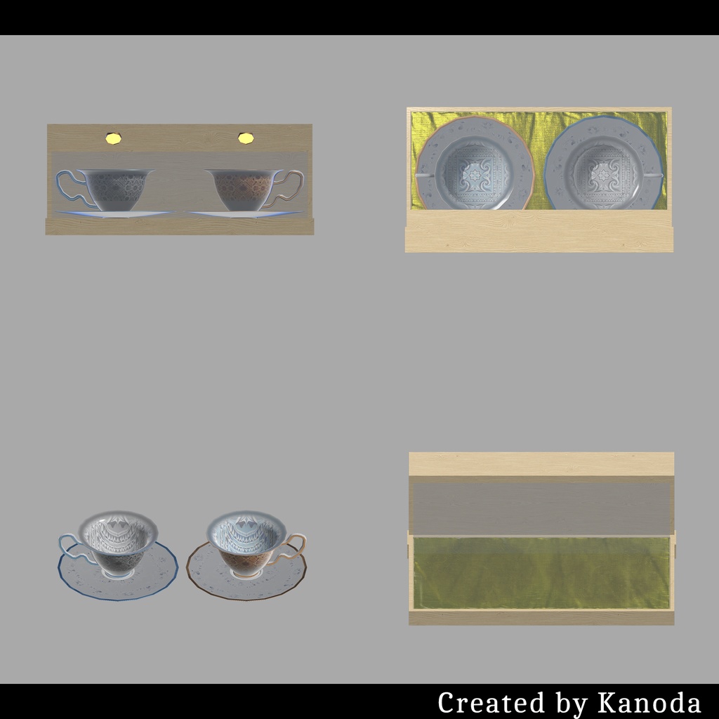 【VRChatワールド用】普通のおしゃれカップセット