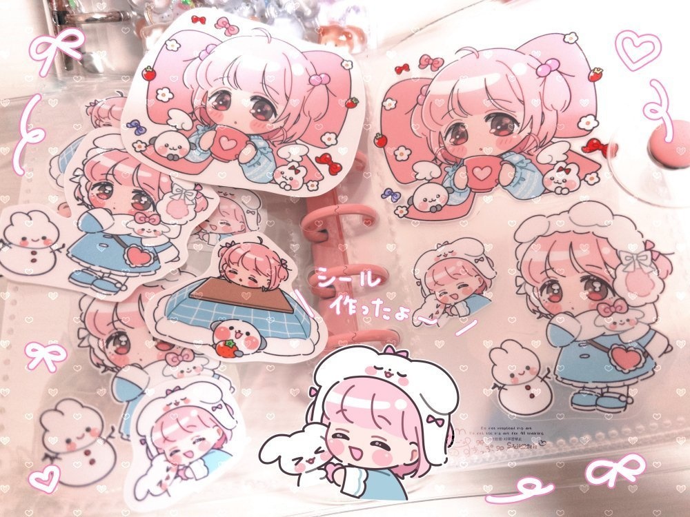 【新作】めちゃかわいシールフレーク