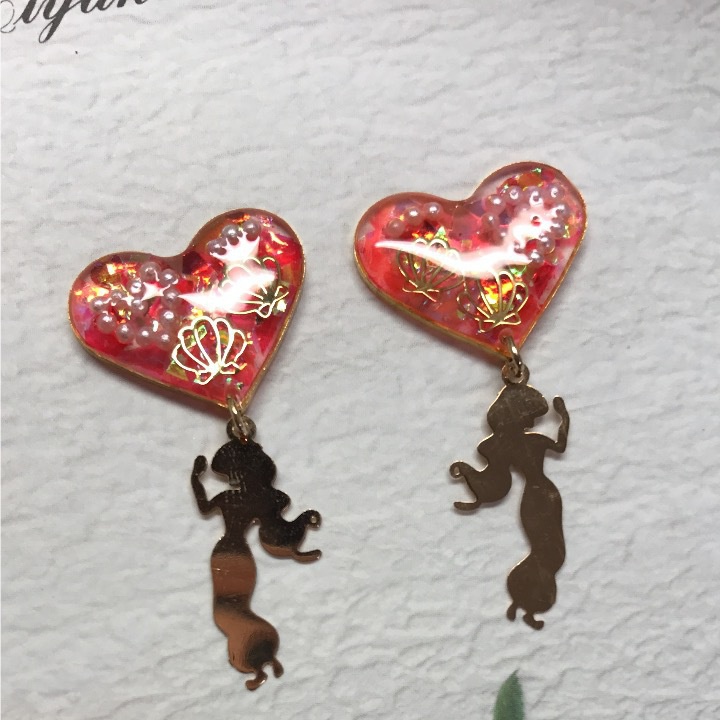 アラジン ジャスミン風ピアスorイヤリング♡