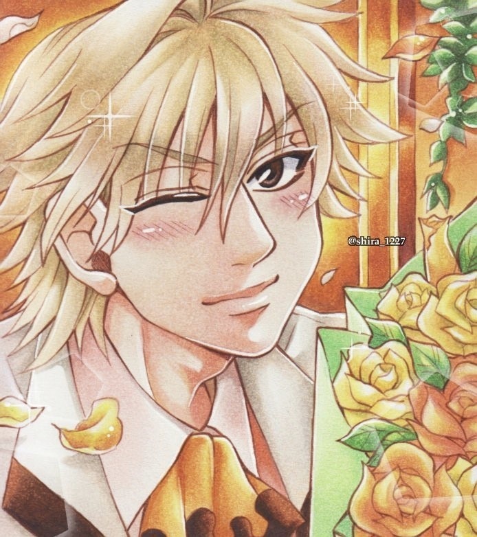 白石蔵ノ介バレンタイン色紙(原画１点もの)