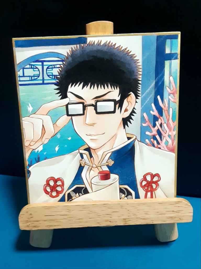 【テニスの王子様】乾貞治色紙【原画一点もの】