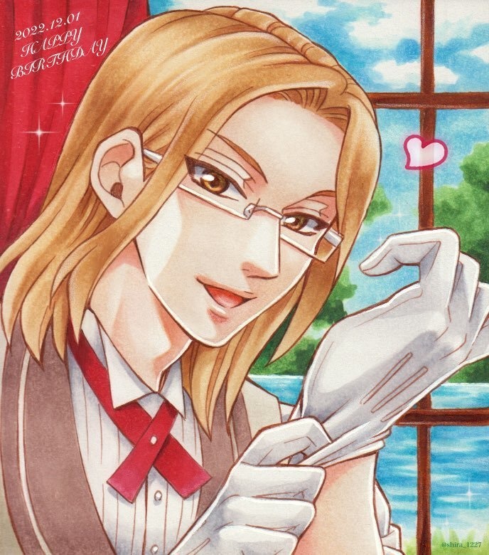 【テニスの王子様】三津谷あくと色紙【原画一点もの】