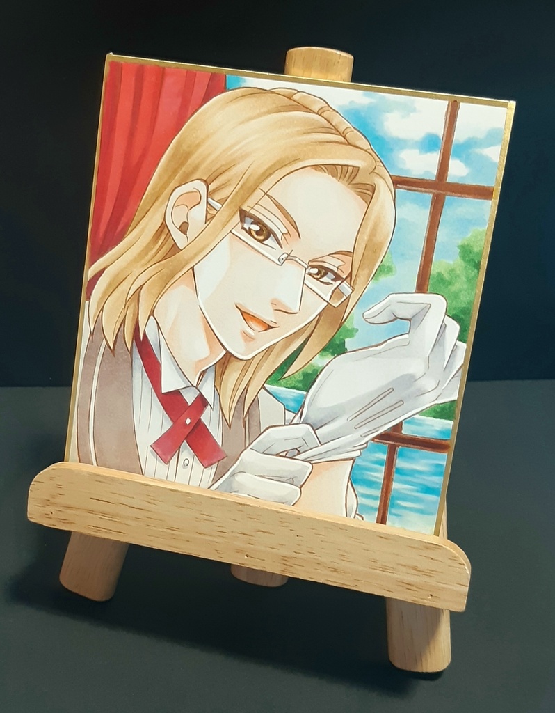 【テニスの王子様】三津谷あくと色紙【原画一点もの】