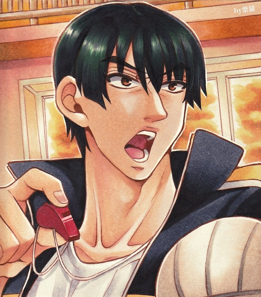 【テニスの王子様】真田弦一郎色紙【原画一点もの】