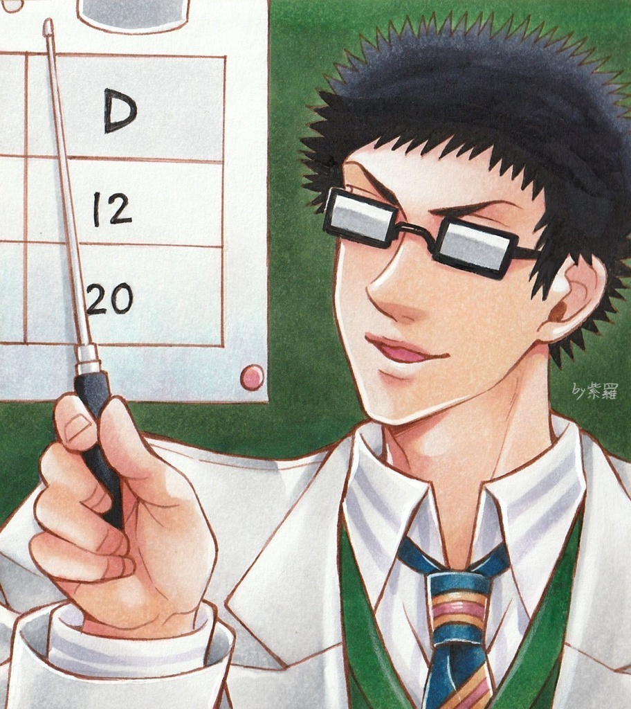 【テニスの王子様】乾貞治色紙【原画一点もの】