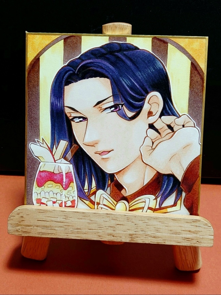 【テニスの王子様】伊武深司色紙【原画一点もの】