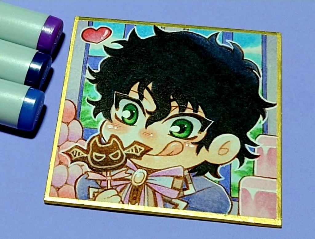 【テニスの王子様】切原赤也豆色紙【原画一点もの】