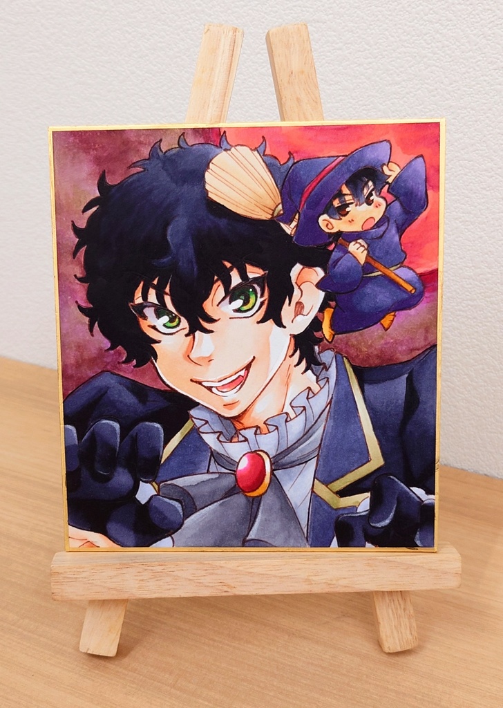 【テニスの王子様】切原赤也色紙【原画一点もの】