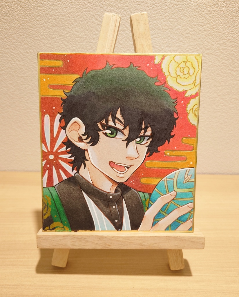 【テニスの王子様】切原赤也色紙【原画一点もの】