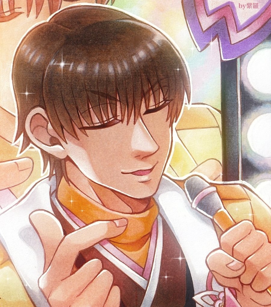 【テニスの王子様】柳蓮二色紙【原画一点もの】