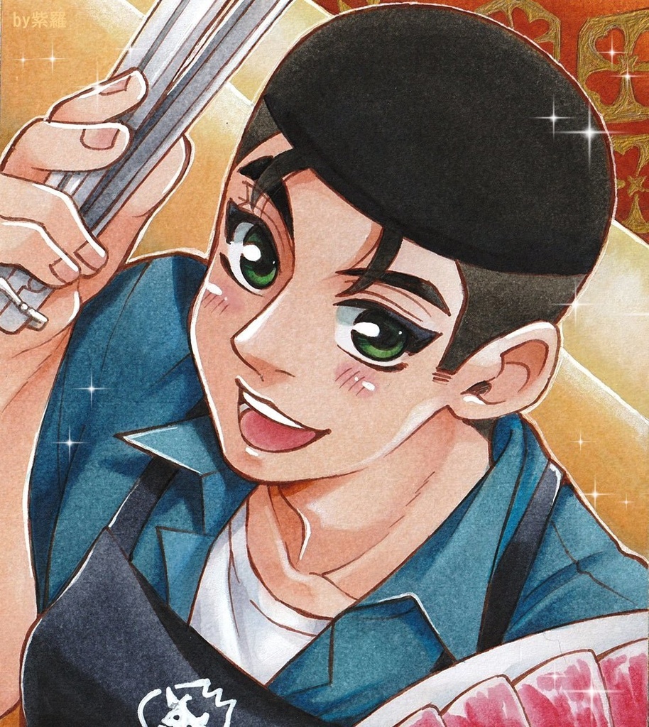 【テニスの王子様】大石秀一郎色紙【原画一点もの】