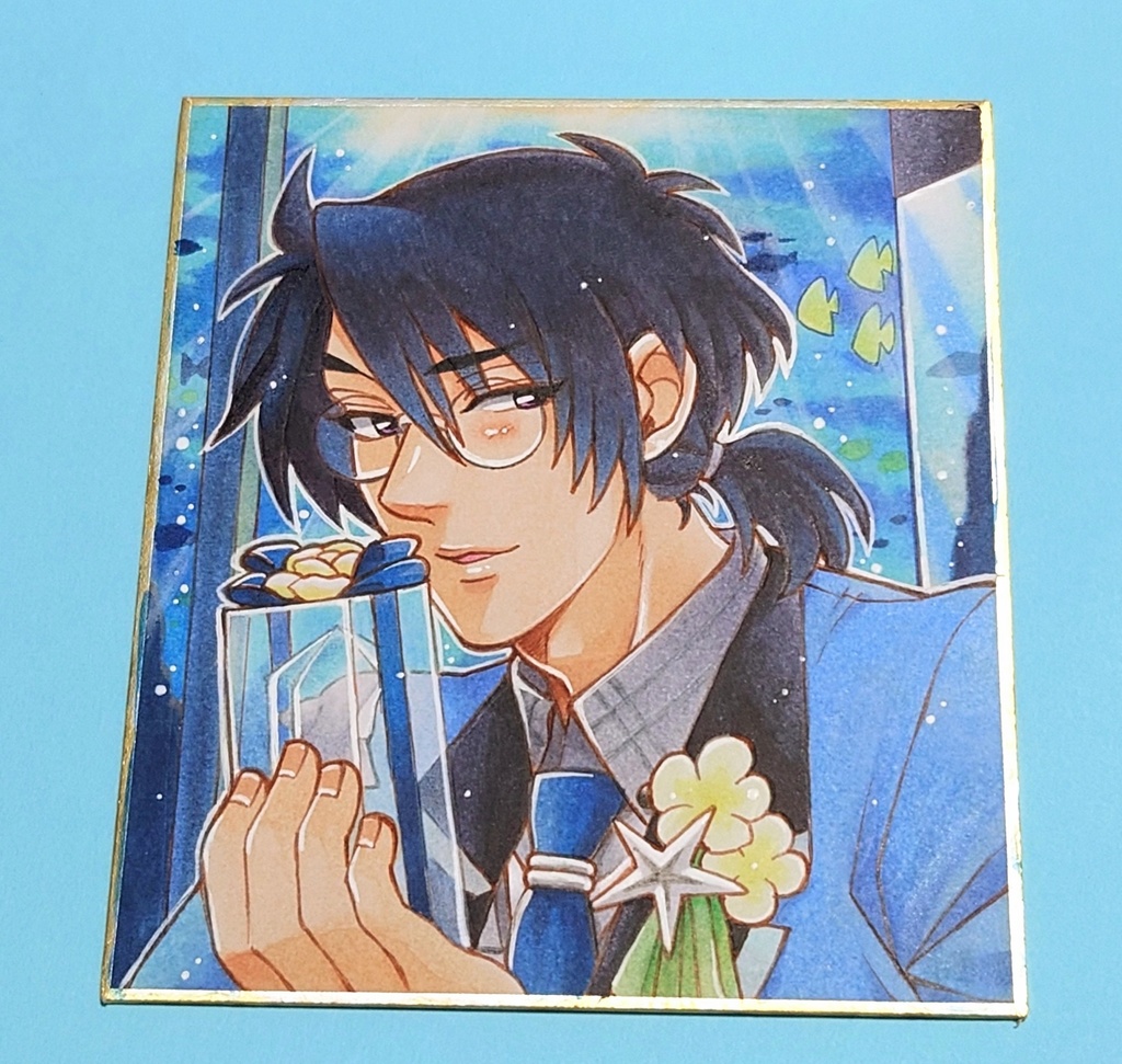 【テニスの王子様】忍足侑士色紙【原画一点もの】
