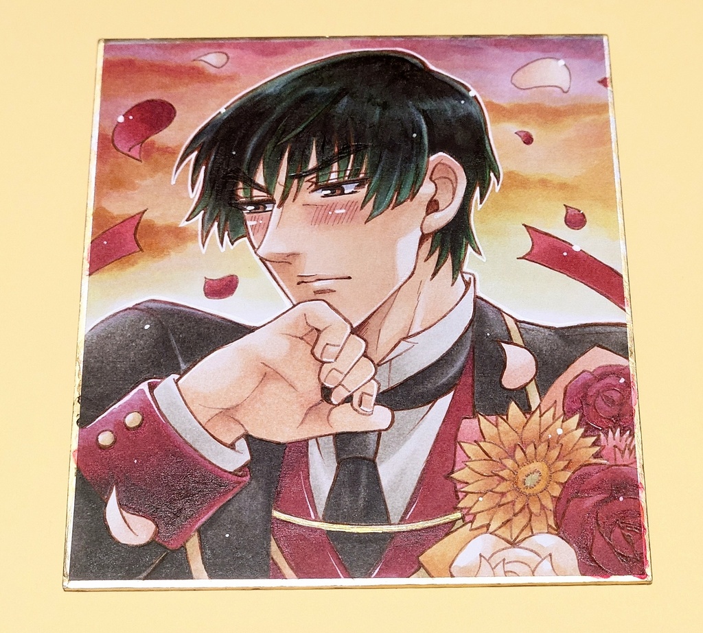 【テニスの王子様】真田弦一郎色紙【原画一点もの】