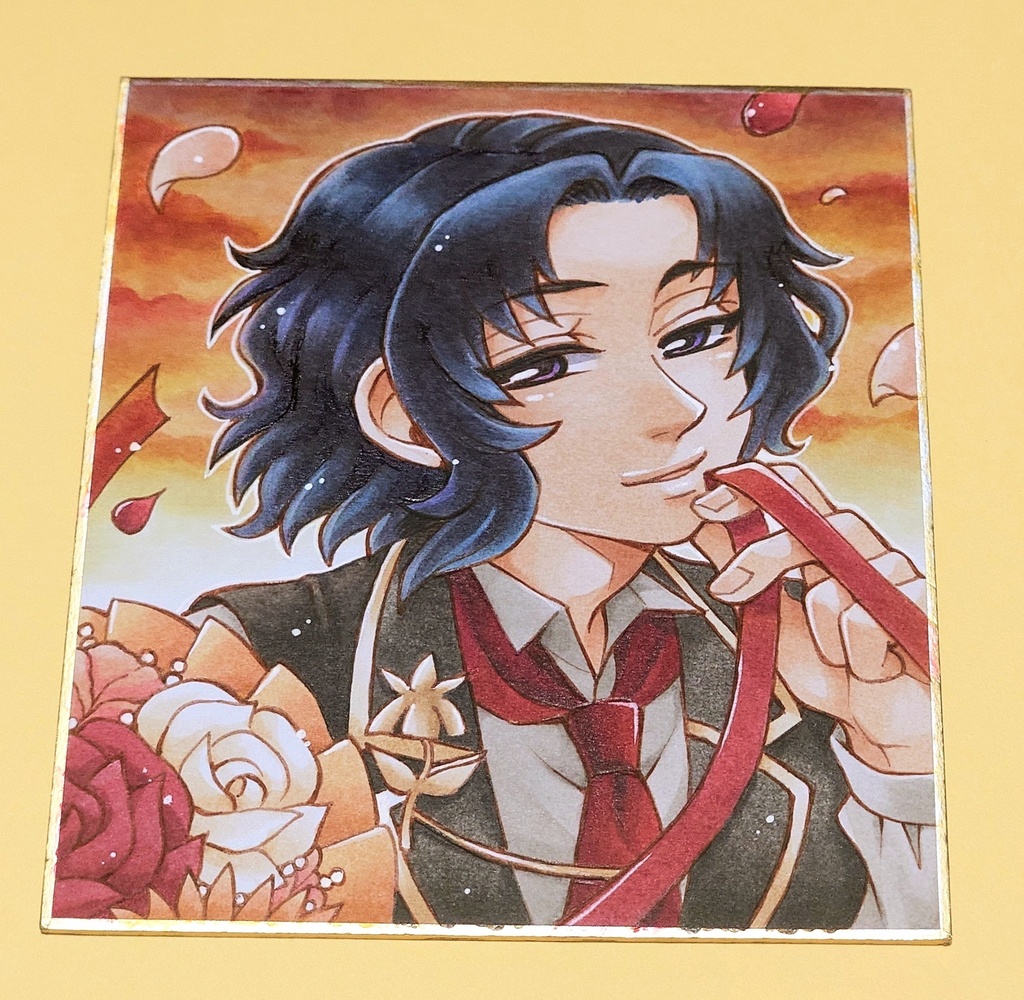 【テニスの王子様】幸村精市色紙【原画一点もの】