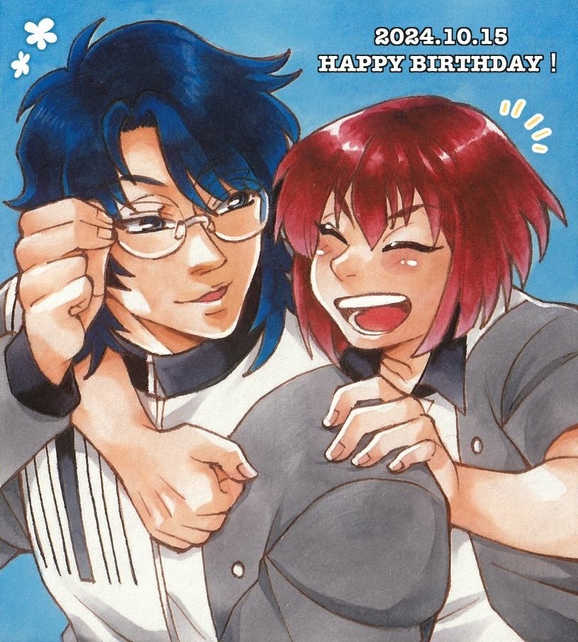 【テニスの王子様】忍足侑士&向日岳人色紙【原画一点もの】