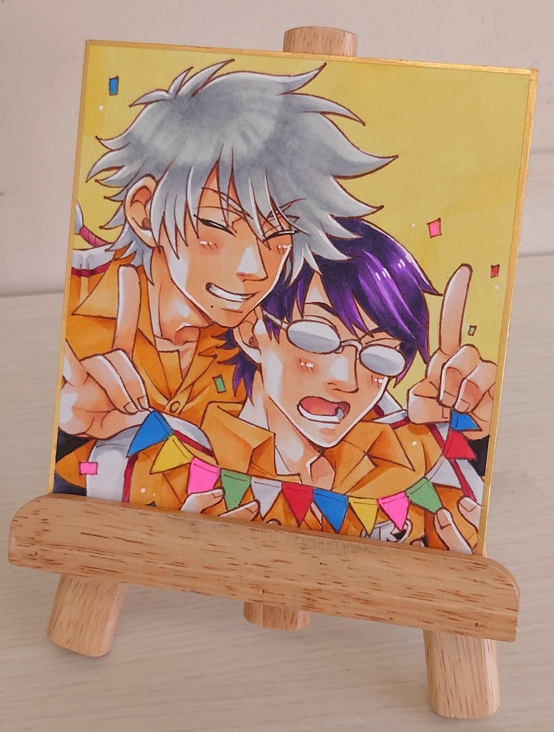 【テニスの王子様】柳生比呂士&仁王雅治色紙【原画一点もの】