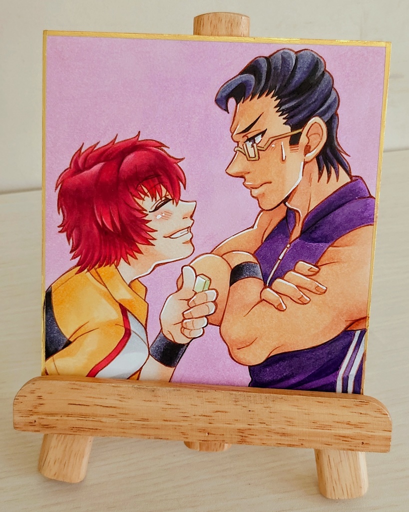 【テニスの王子様】木手永四郎&丸井ブン太色紙【原画一点もの】