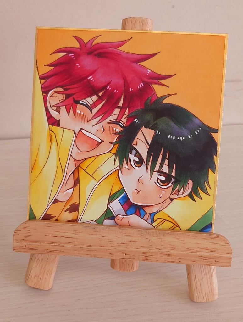 【テニスの王子様】越前リョーマ&遠山金太郎色紙【原画一点もの】