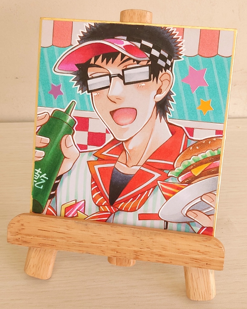 【テニスの王子様】乾貞治色紙【原画一点もの】