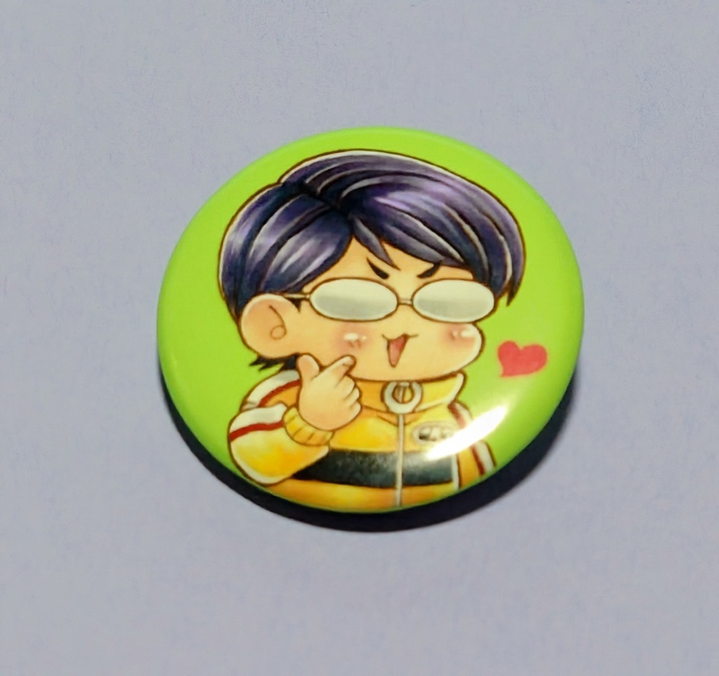 柳生比呂士豆缶バッジ