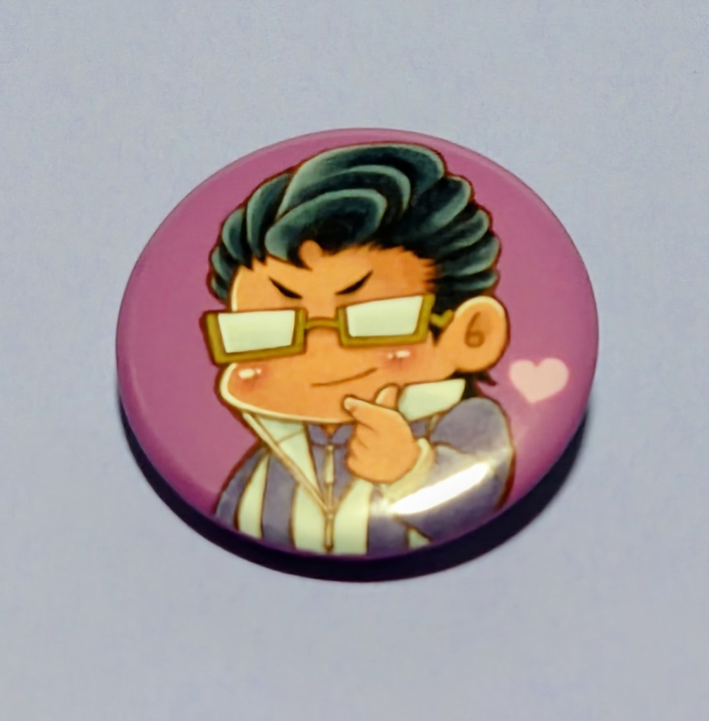 木手永四郎豆缶バッジ