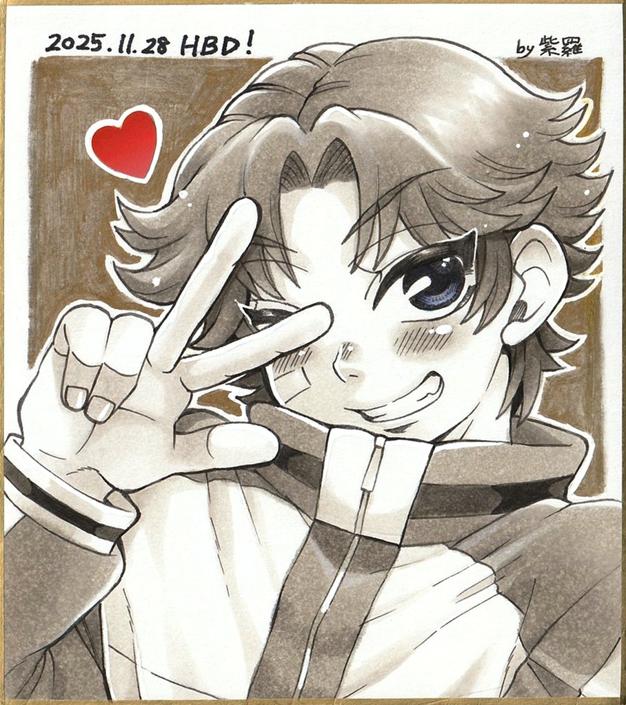 【テニスの王子様】菊丸英二色紙【原画一点もの】