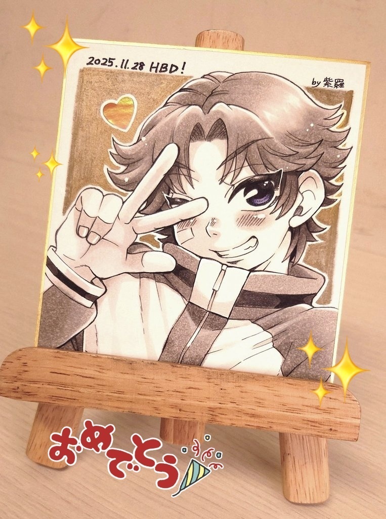 【テニスの王子様】菊丸英二色紙【原画一点もの】