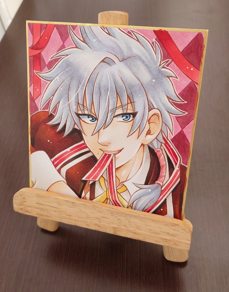 【テニスの王子様】仁王雅治ホワイトデー色紙【原画一点もの】