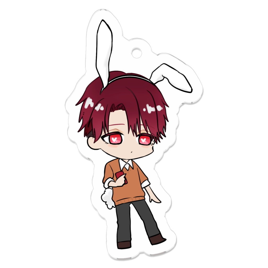 瑛也くん うさ耳ver アクリルキーホルダー うさぎ小屋 Booth