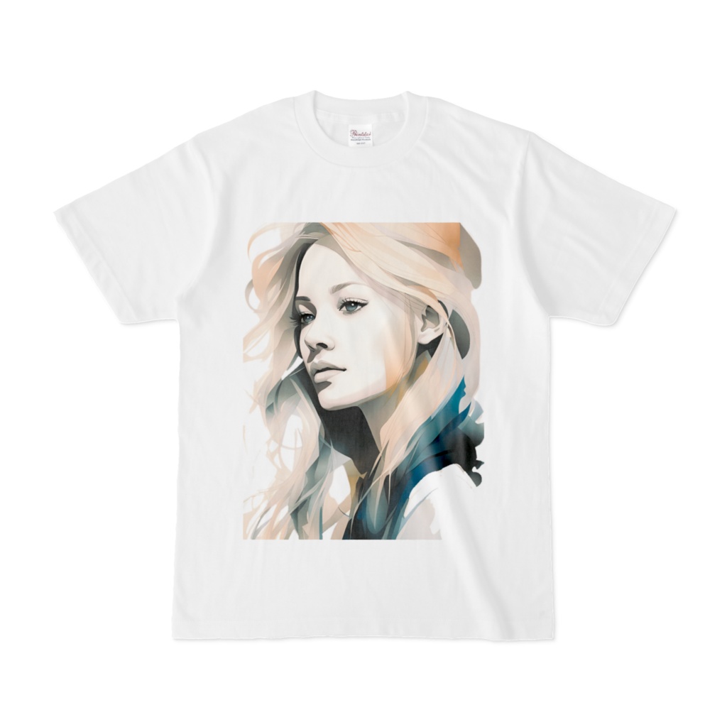 見つめる女Tシャツ