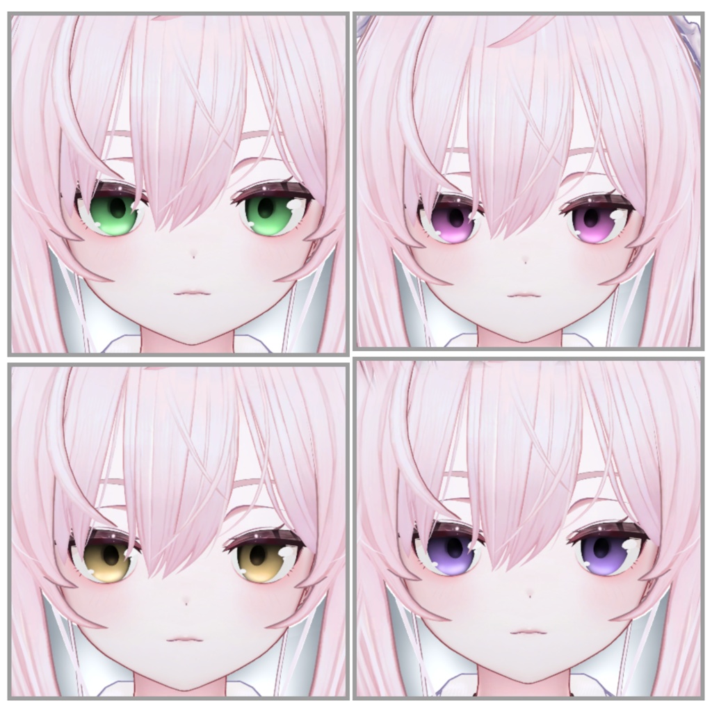 【5アバター対応】BlackGradation-EyeTexture-アイテクスチャ