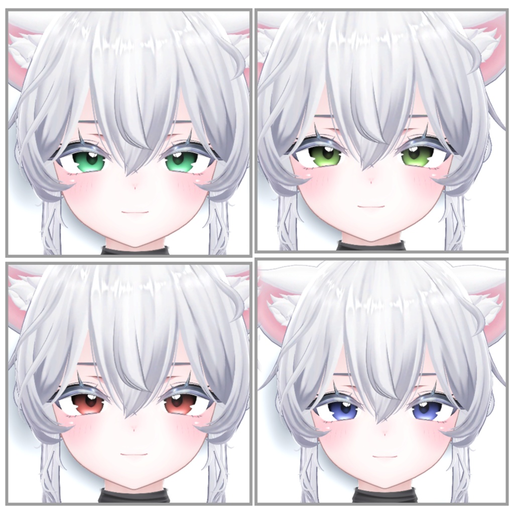 【5アバター対応】BlackGradation-EyeTexture-アイテクスチャ