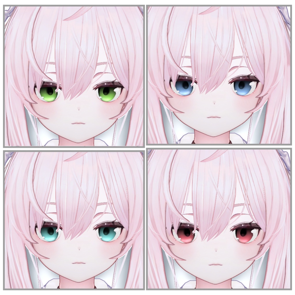 【5アバター対応】BlackGradation-EyeTexture-アイテクスチャ