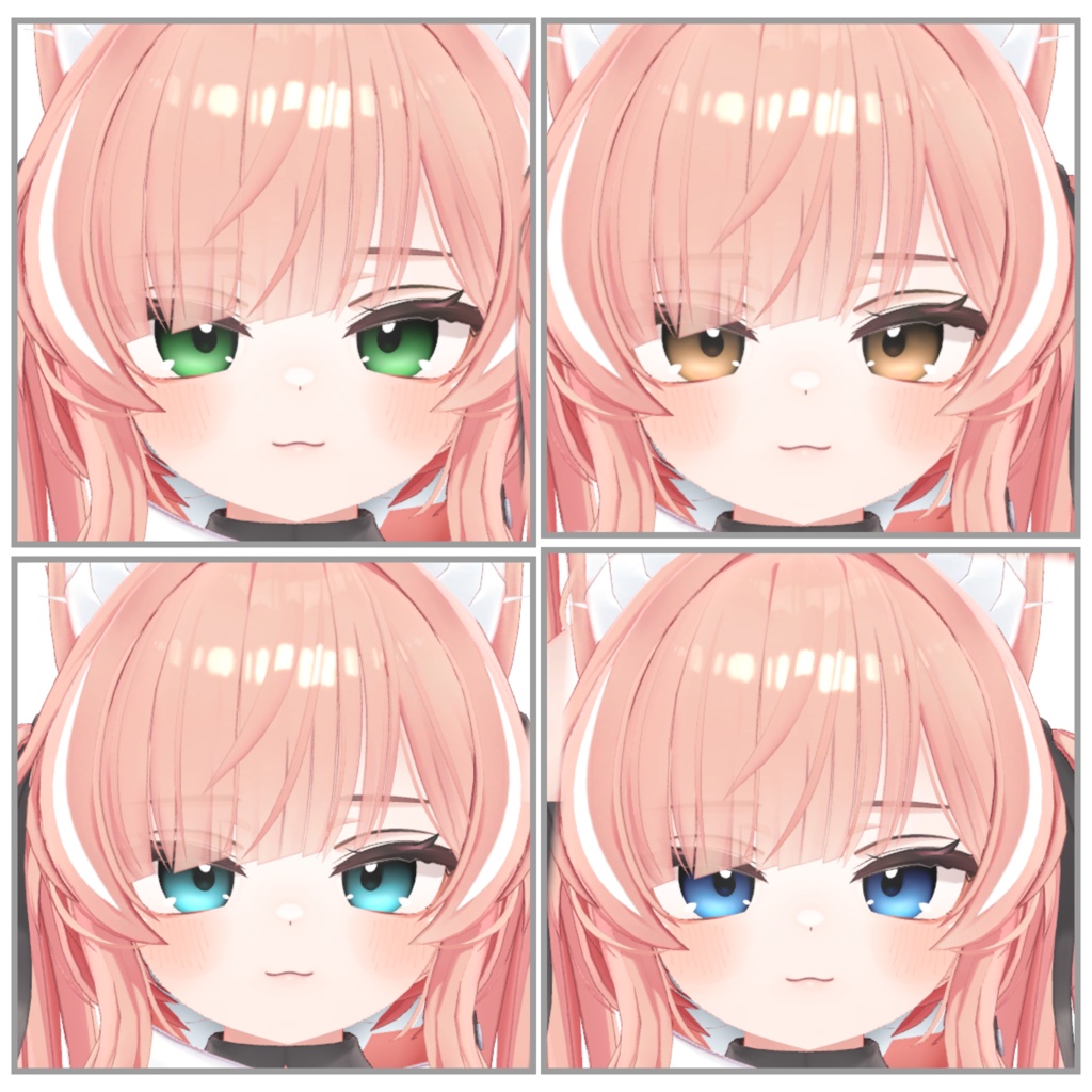 【5アバター対応】BlackGradation-EyeTexture-アイテクスチャ