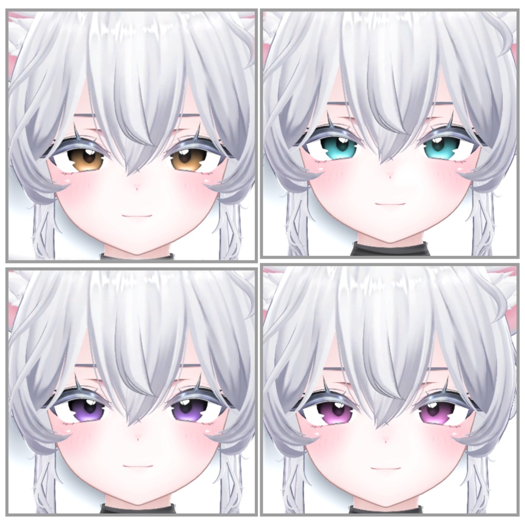 【5アバター対応】BlackGradation-EyeTexture-アイテクスチャ