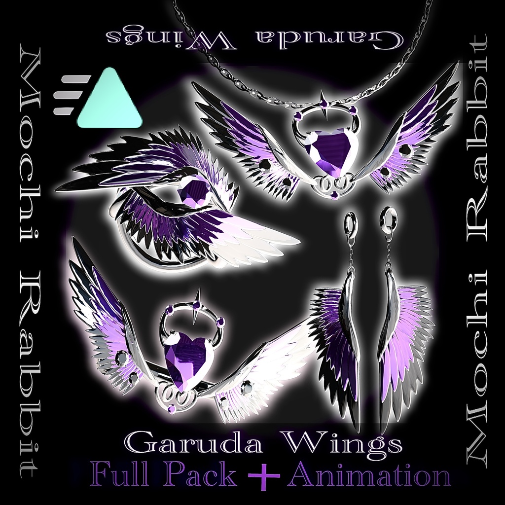 【Full Pack】Garuda Wings＋Animation【11アバター対応】