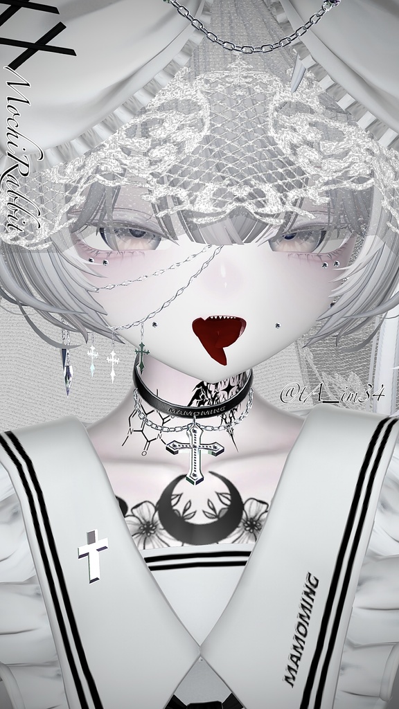 Full Pack】Face Chain【4アバター対応】 - #MochiRabbit /もち