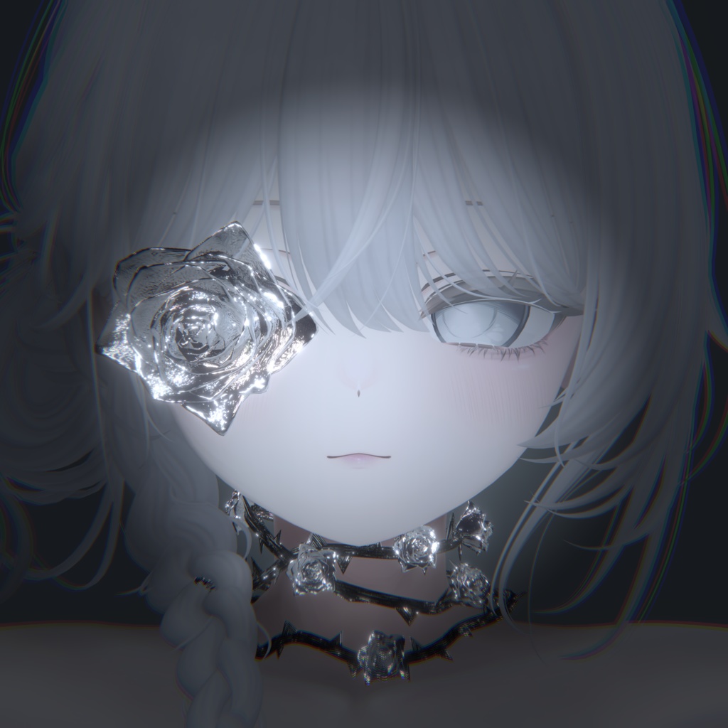 セール中‼️Rose flower eyes&choker